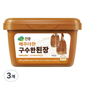 신송 메주더한 구수한 된장, 500g, 3개