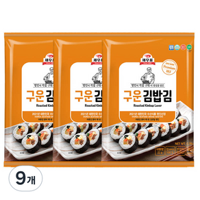 새우표 완도 구운 김밥김, 22g, 9개