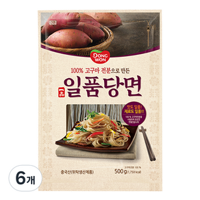 동원 일품당면, 500g, 6개