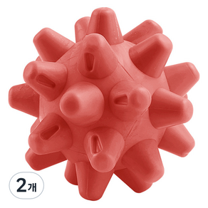 ACDI 3D 입체 실리콘 마사지 볼, 2개, 레드