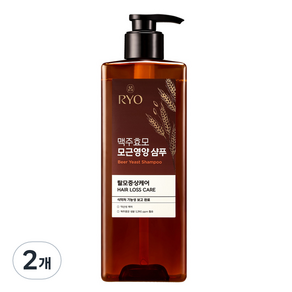 려 맥주효모 모근영양 탈모증상케어 샴푸 아로마틱 플로럴 부케향, 600ml, 2개