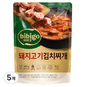 비비고 돼지고기김치찌개, 460g, 5개