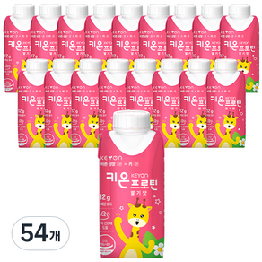 함소아 키온 프로틴 어린이 단백질 음료, 200ml, 54개, 딸기