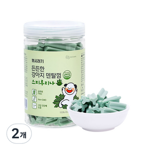 뽀시래기 든든한 강아지 덴탈껌, 스피루리나, 300g, 2개