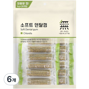 무마진 강아지 소프트 덴탈껌 30p, 클로렐라, 270g, 6개