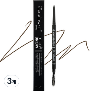 몬드로우 오토 MICROBROW 얇은심 0.4g, 소프트브라운, 3개