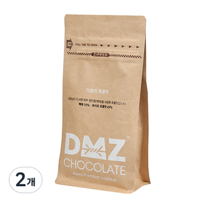 DMZ 파주 장단콩 파우치 백태 초콜릿, 100g, 2개