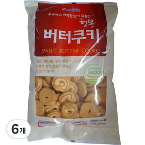 신흥 행복 버터 쿠키, 1kg, 6개