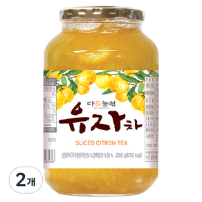 다농원 유자차, 2kg, 1개입, 2개, 2kg