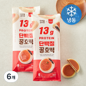 단백질과자점 단백질 꿀호떡 (냉동), 150g, 6개