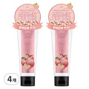 플루 브라이트닝 필링 젤 피치, 100g, 4개