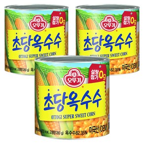 오뚜기 수퍼 스위트콘 초당옥수수, 340g, 3개