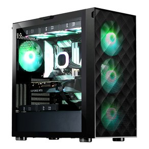 주연테크 2024 리오나인 익스트림 라이젠5 라이젠 7000 시리즈 지포스 RTX 4060, 블랙, 32GB, 1TB, Fee DOS, D775F46NS