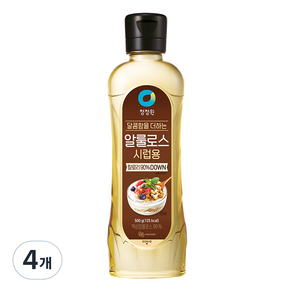 청정원 알룰로스 시럽용, 500g, 4개