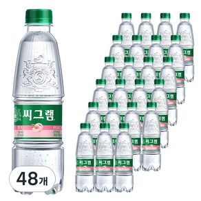 씨그램 피치 탄산수, 48개, 350ml