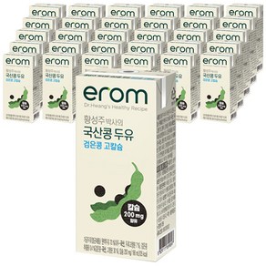 이롬 황성주 검은콩 고칼슘 두유, 96개, 190ml