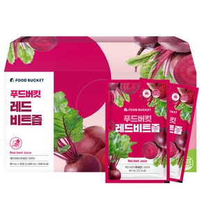 푸드버킷 레드비트즙, 80ml, 30개