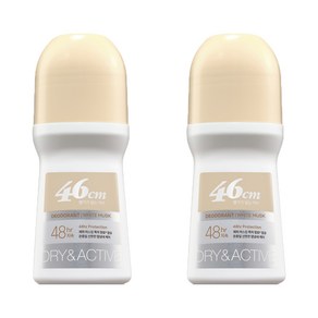 온더바디 46cm 나이아신아마이드 롤온 데오드란트 화이트 머스크향, 75ml, 2개