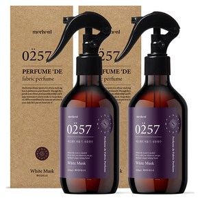 메르헨트 퍼퓸 드 섬유향수 룸스프레이 250ml, 화이트머스크, 2개