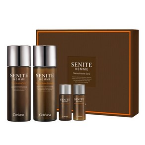 코리아나 쎄니떼 옴므내추럴액티브 2종 세트 토너 150ml + 에멀젼 150ml + 2p