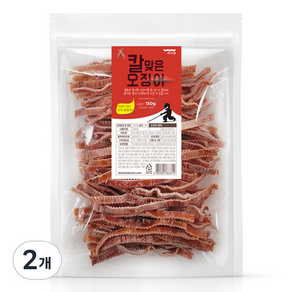 바다원 칼맞은 오징어, 150g, 2개