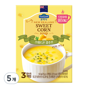 폰타나 스위트콘 컵수프 3p, 60g, 5개