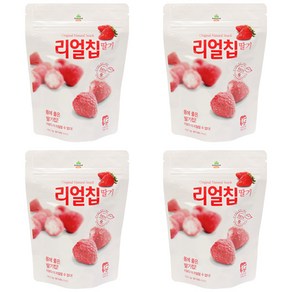 산마을 동결건조 리얼칩 딸기, 13g, 4개