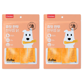 핏펫 강아지 츄잇 만두 개껌, 닭, 2개