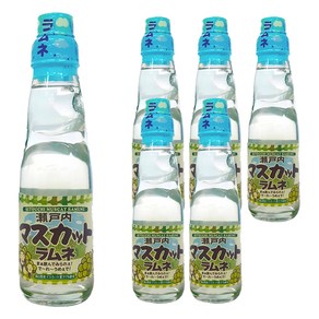 사이토 청포도 라무네 구슬 사이다, 200ml, 6개