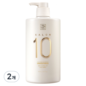 미쟝센 살롱 10 단백질 샴푸 손상 모발용 일랑일랑 플라워향, 990ml, 2개