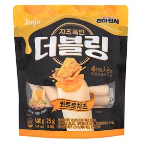 더블링 천하장사 콰트로치즈 소시지, 400g, 1개