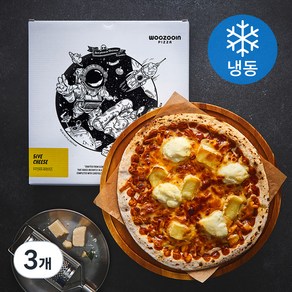 우주인피자 파이브 치즈 (냉동), 414g, 3개