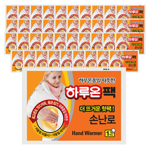 [국내생산] 하루온 더 뜨거운 포켓형 핫팩 100g 10p, 4개