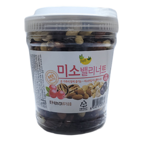 미소한입 미소밸리너트 통, 600g, 1개