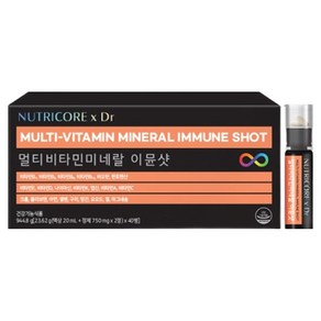 뉴트리코어 D 멀티 비타민 미네랄 이뮨샷, 40회분, 1개