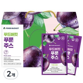 푸드버킷 푸룬주스, 2.4L, 2개