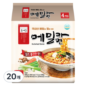 봉평촌 메밀라면 112g, 20개