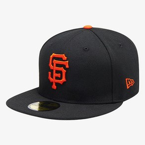 뉴에라 59FIFTY 어센틱 샌프란시스코 자이언츠 MLB 모자, 블랙