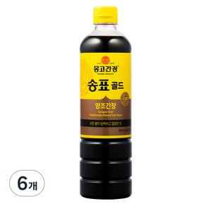 몽고간장 송표 골드, 900ml, 6개