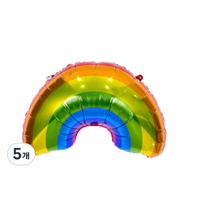 헬로유니버스 무지개 레인보우 풍선, 혼합색상, 5개