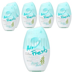 에어후레쉬 크리스탈워터 실내용 대용량 방향제 아시안 허브향, 6개, 400ml