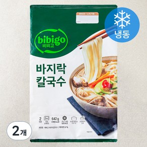 비비고 바지락칼국수 2인분 (냉동), 642g, 2개