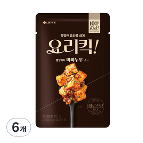 요리킥 마파두부 소스, 6개, 100g