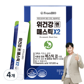 프롬바이오 위건강엔 매스틱X2 28p, 56g, 4개