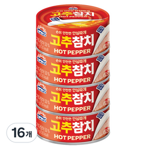 사조 고추참치, 85g, 16개