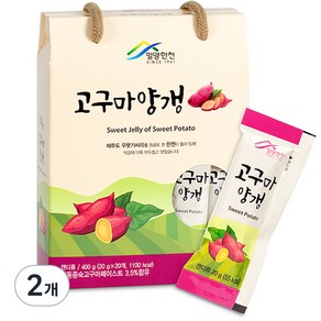 밀양한천 고구마양갱 20p, 400g, 2개