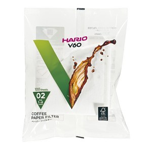 하리오 V60 종이필터 02 화이트 VCF-02-100W