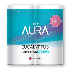 AURA 자동분사 실내용 방향제 리필, 280ml, 2개