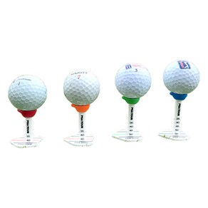 PGA투어 높이 조절 컨트롤 골프티 4종 세트, 레드 + 오렌지 + 그린 + 블루, 1세트