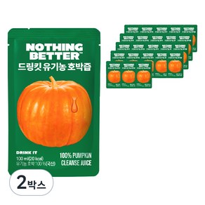 낫띵베럴 드링킷 유기농 호박즙, 2.4L, 2박스